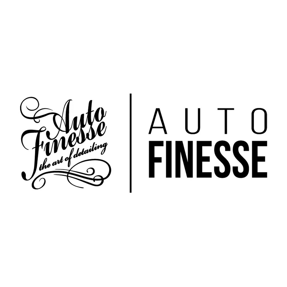 Auto Finesse brand logo featuring elegant, flowing script with a classic and sophisticated design, representing the premium car care and detailing products offered by the company.